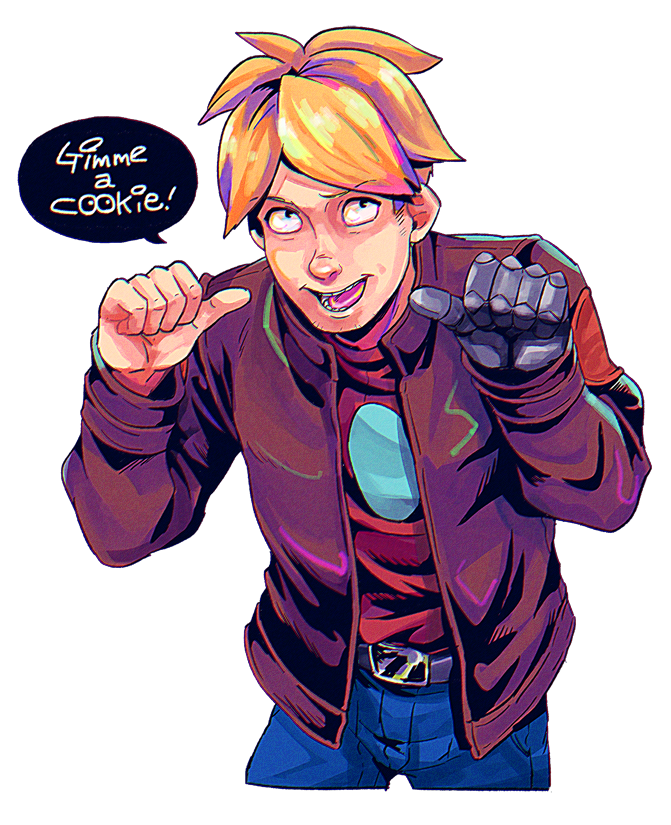 Download Belt Blonde Jacket Gary Goodspeed TV Show Final Space Art