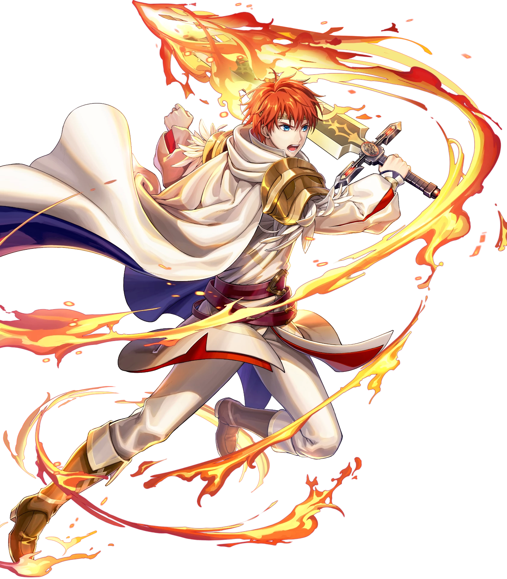 Download Blue Eyes Sword Red Hair Eliwood (Fire Emblem) Video Game Fire Emblem Heroes Art