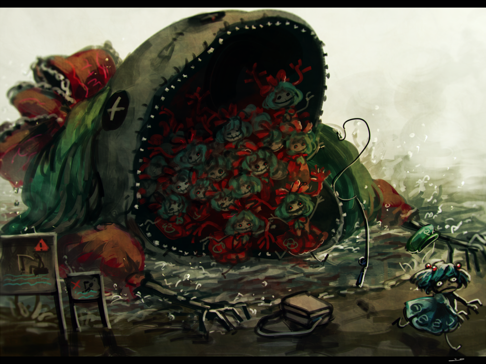 Download Nitori Kawashiro Hina Kagiyama Anime Touhou Art