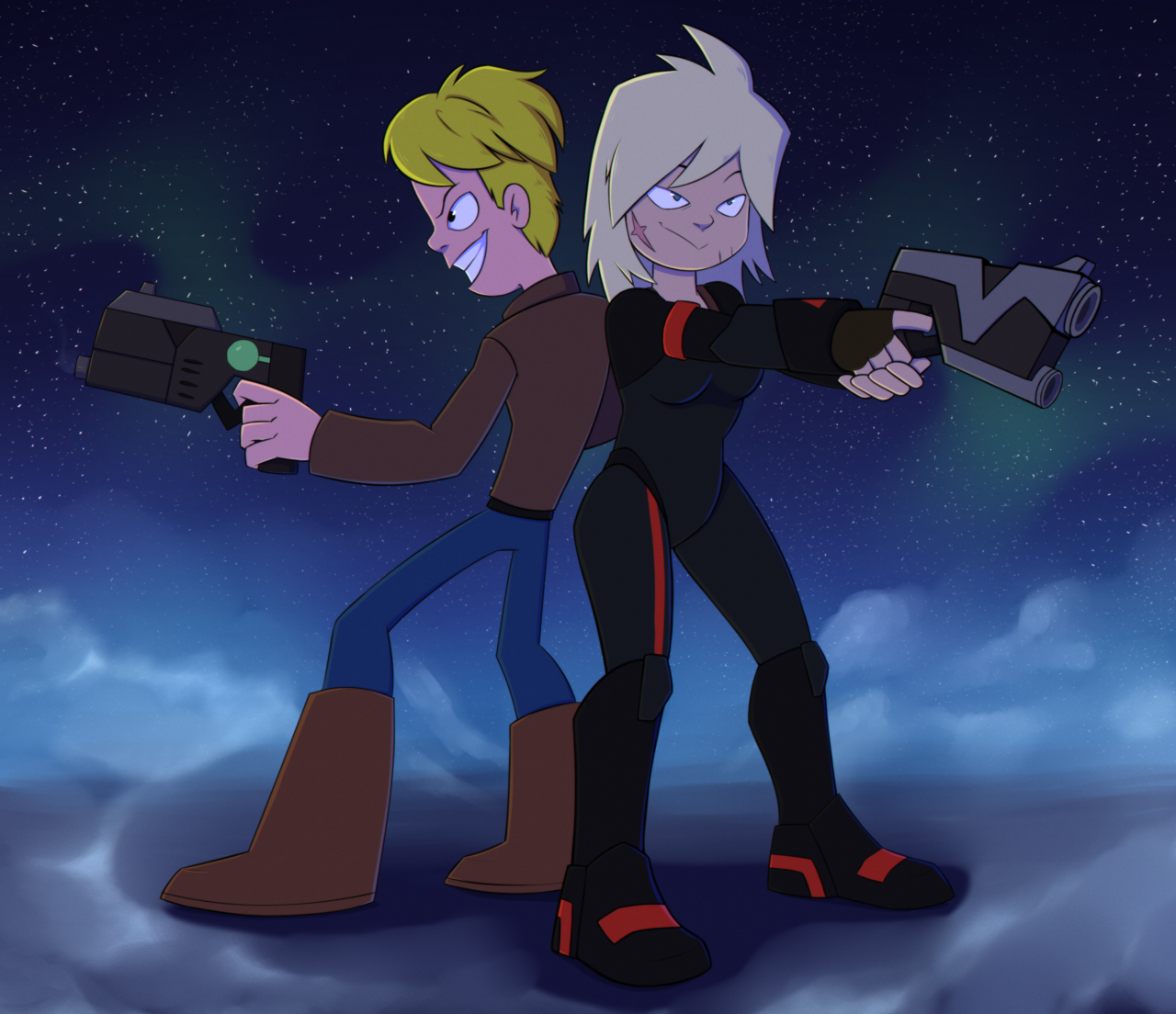 Download Smile Gun Sheryl Goodspeed Gary Goodspeed TV Show Final Space Art