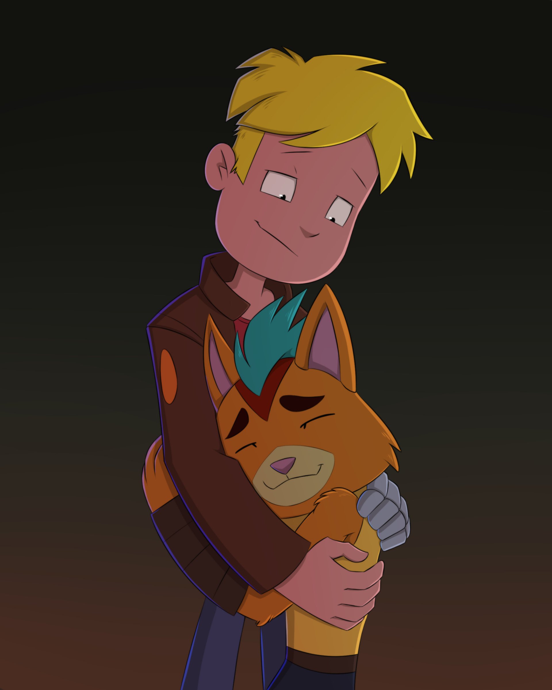 Download Dadspeed (Final Space) Hug Little Cato (Final Space) Gary Goodspeed TV Show Final Space Art