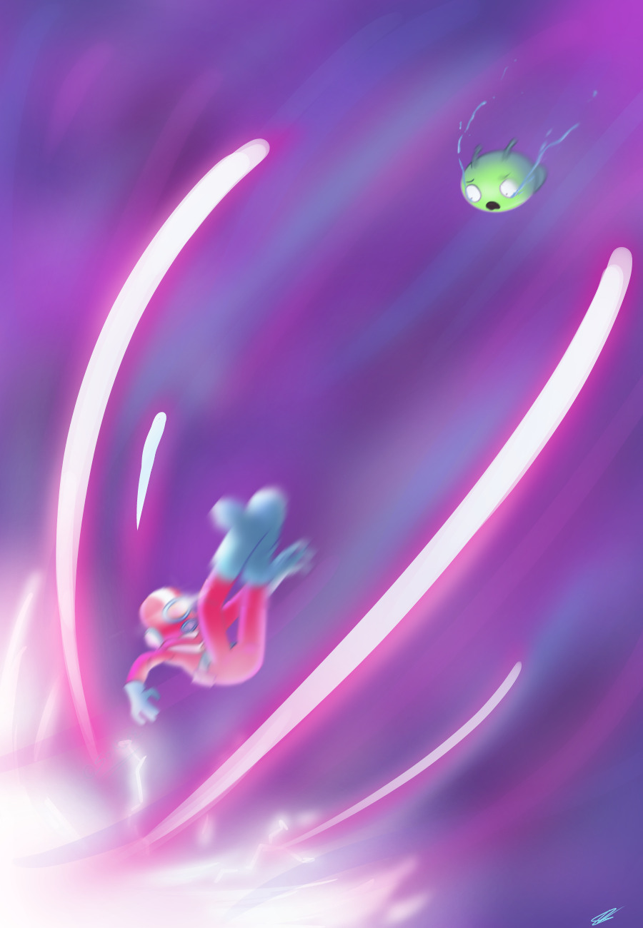 Download Falling Alien Tears Mooncake (Final Space) Gary Goodspeed TV Show Final Space Art