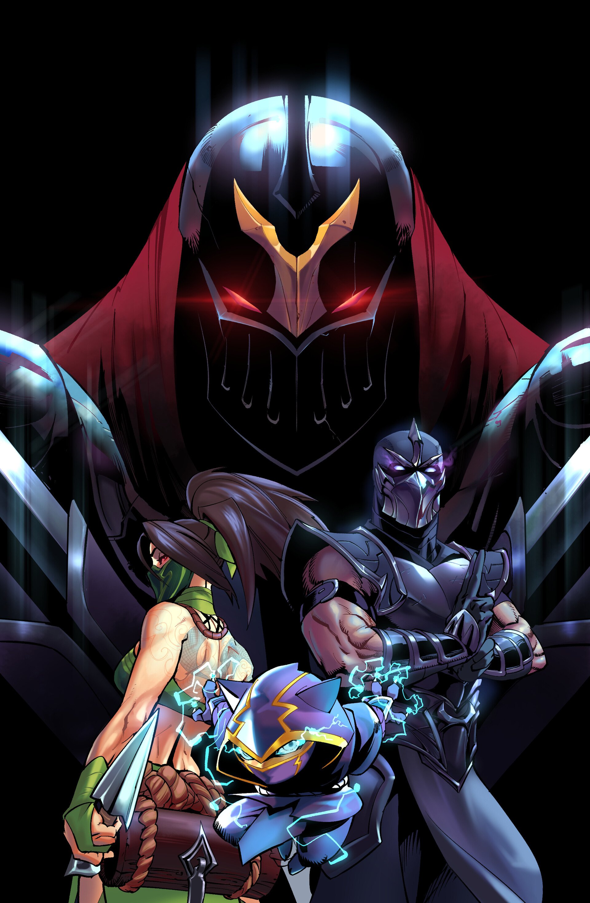 Download Zed (League Of Legends) Akali (League Of Legends) Kennen (League Of Legends) Shen (League Of Legends) Video Game League Of Legends Art
