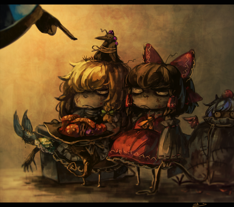 Download Rinnosuke Morichika Tokiko (Touhou) Wakasagihime (Touhou) Hatate Himekaidou Marisa Kirisame Reimu Hakurei Anime Touhou Art