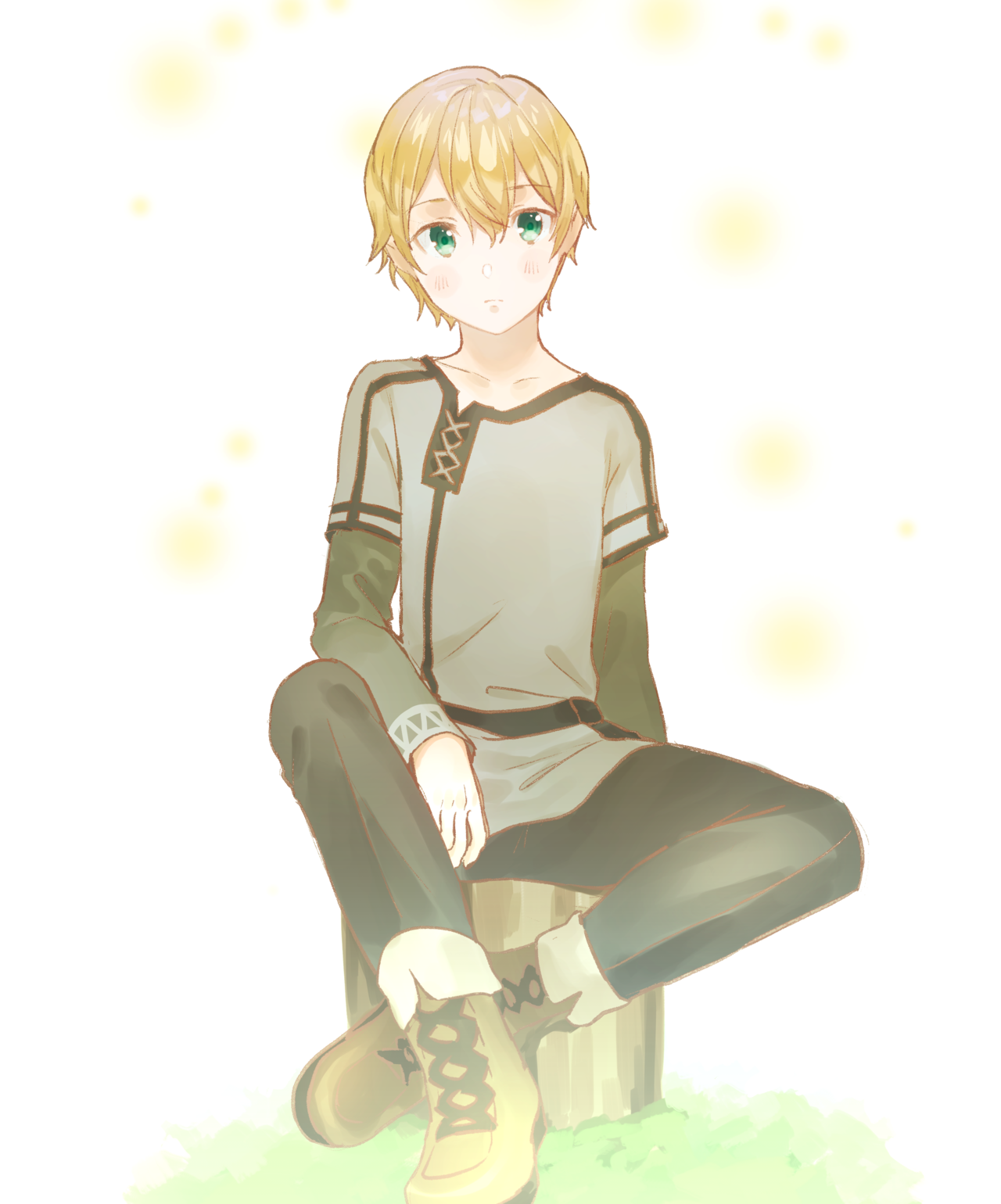 Download Boots Green Eyes Blonde Eugeo (Sword Art Online) Anime Sword Art Online: Alicization Art