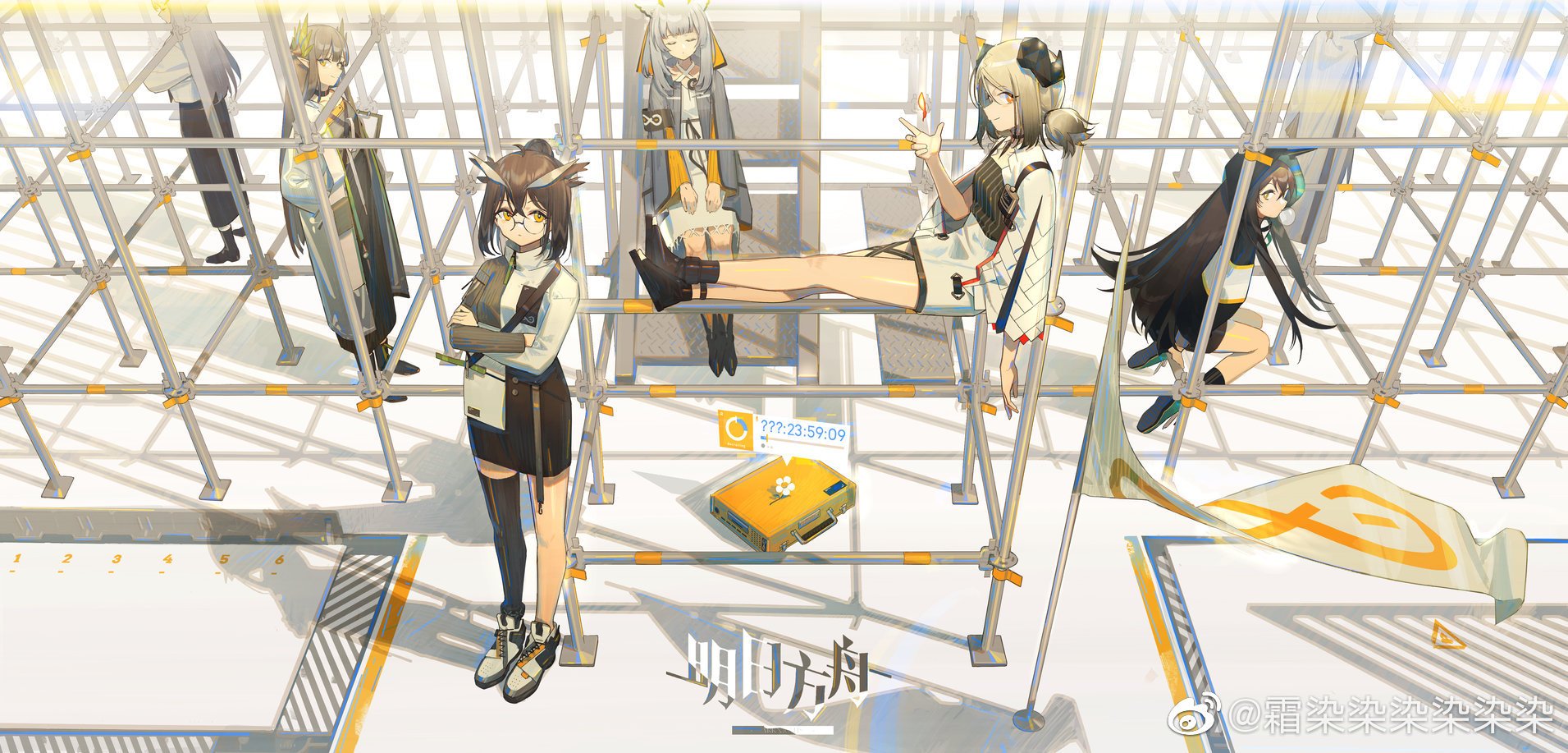 Download Ifrit (Arknights) Ptilopsis (Arknights) Silence (Arknights) Mayer (Arknights) Saria (Arknights) Video Game Arknights Art