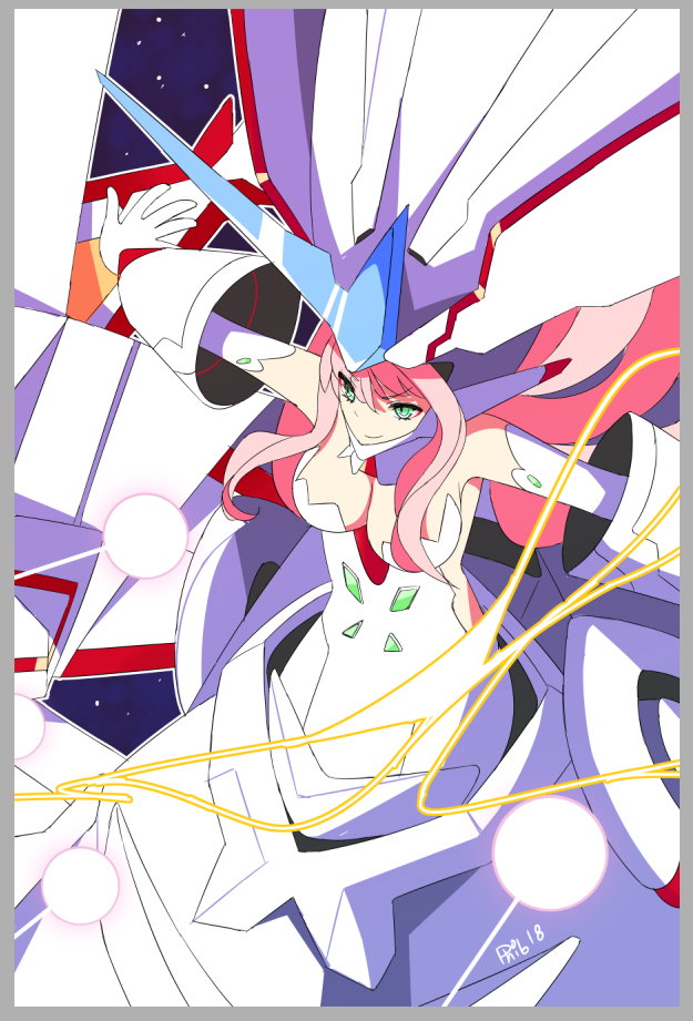 Download Zero Two (Darling In The FranXX) Anime Darling In The FranXX Art