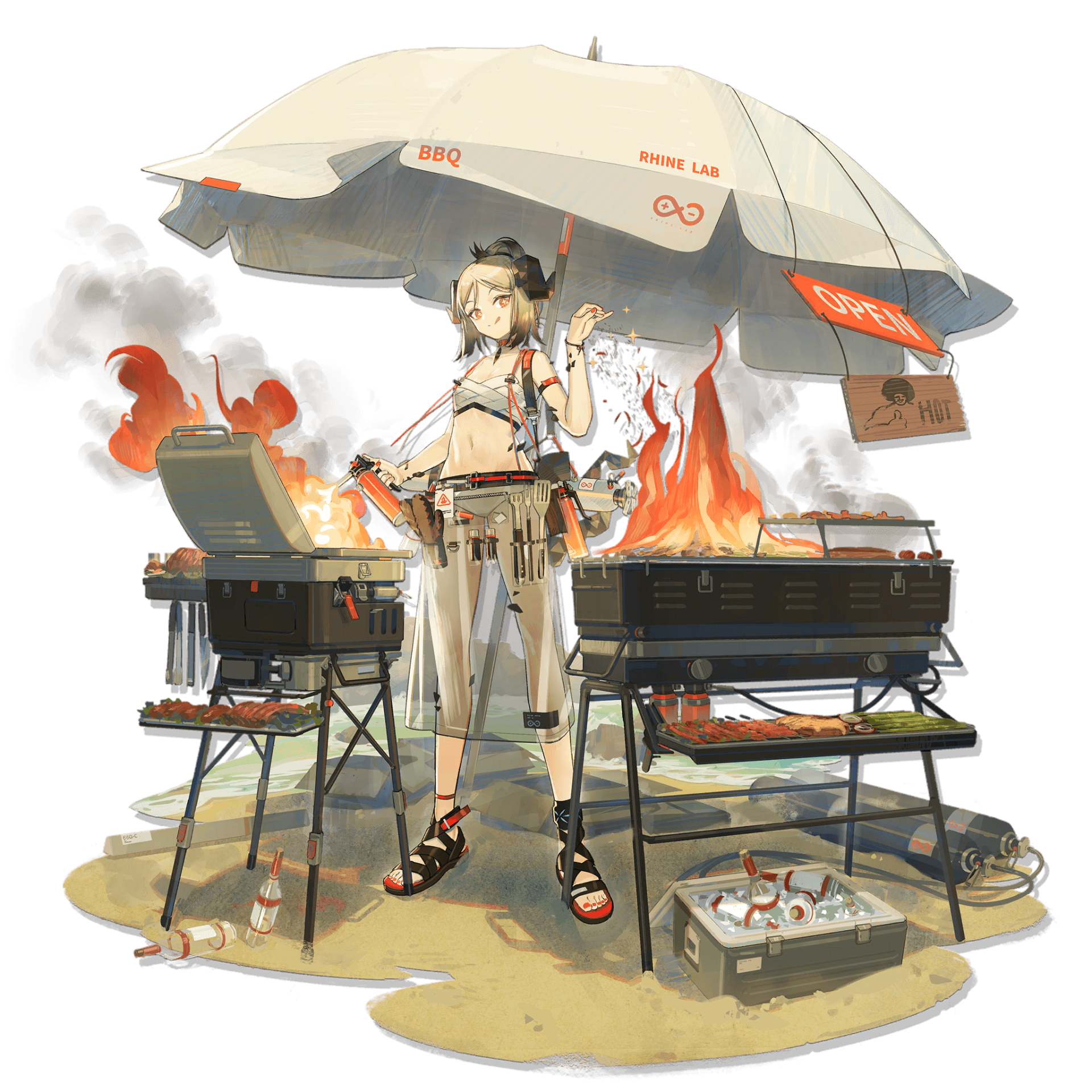 Download Ifrit (Arknights) Video Game Arknights Art