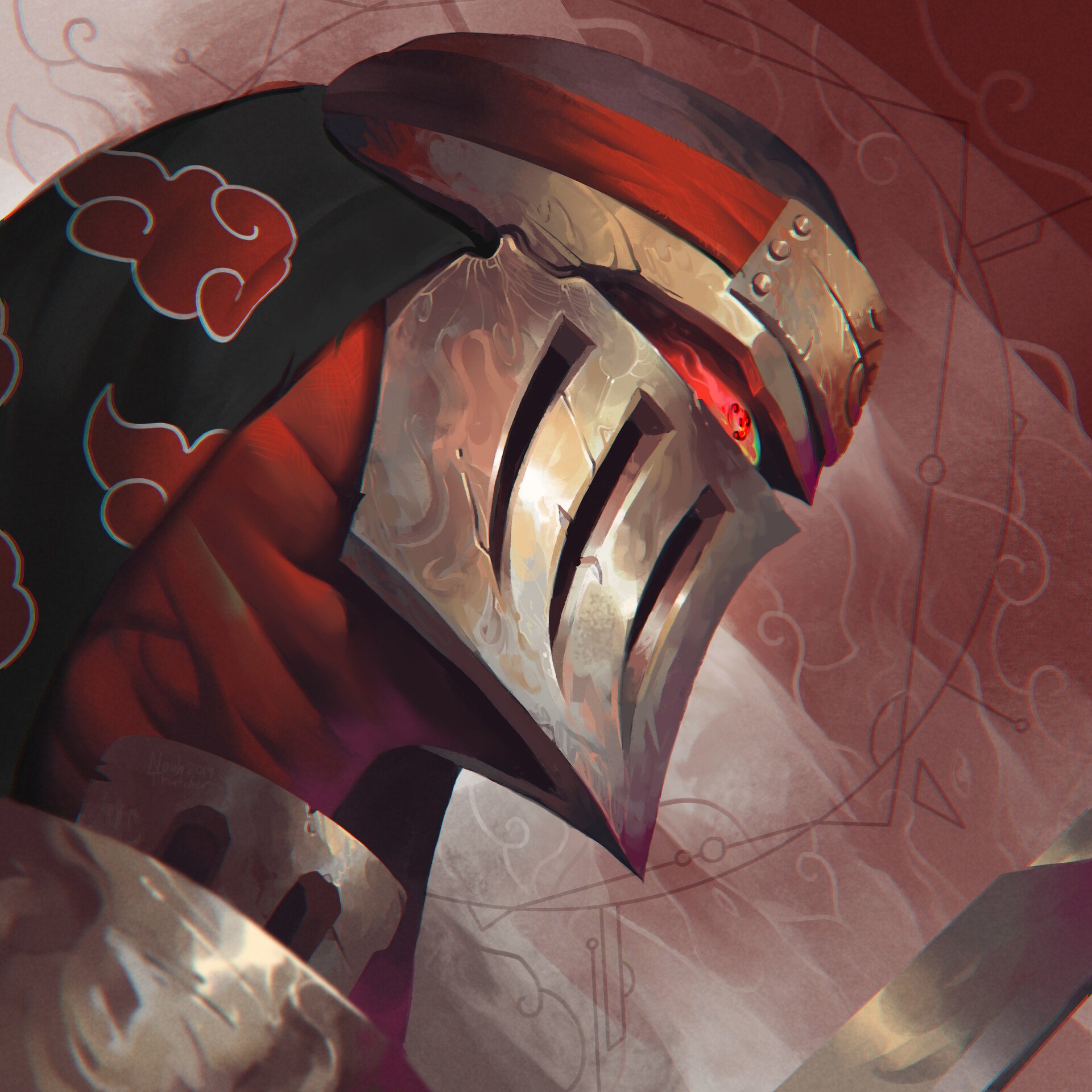 Download Akatsuki (Naruto) Zed (League Of Legends) Anime Crossover Art