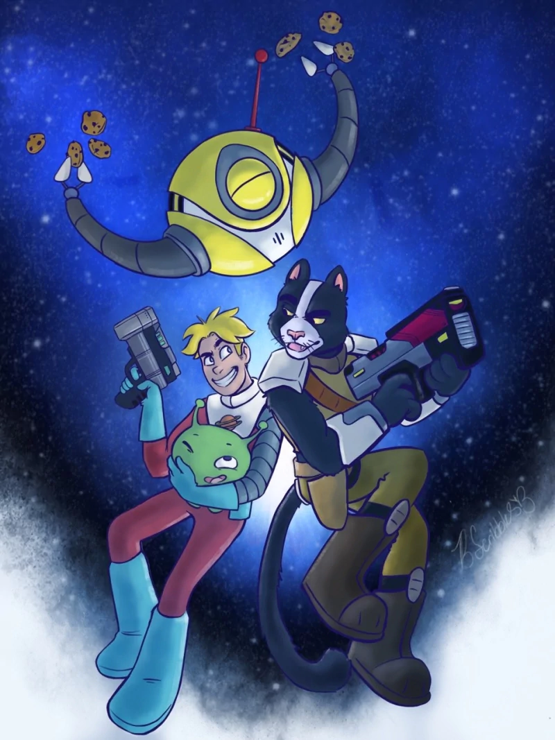gun cookie Mooncake (Final Space) KVN (Final Space) Avocato (Final Space) Gary Goodspeed TV Show Final Space Image