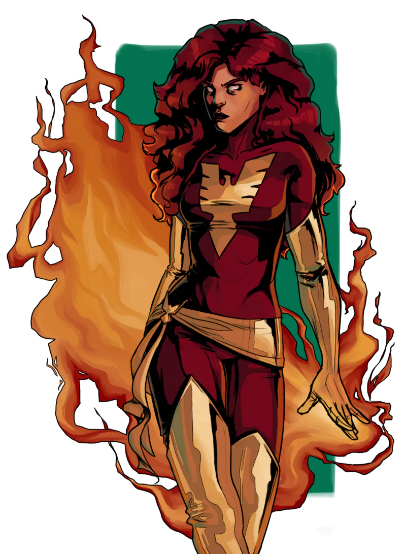 red hair Dark Phoenix fire redhead Phoenix (Marvel Comics) Jean Grey Comic X-Men Image