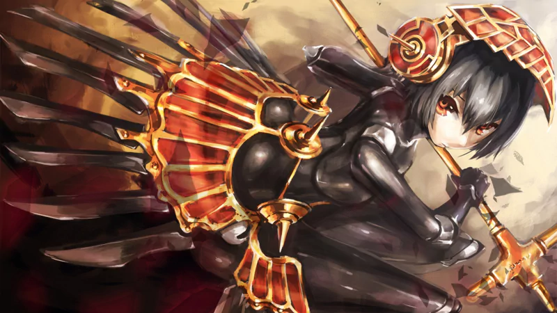 Metis from Persona 3 depicted in a dark, intense video game style with striking armor and wings, embodying the dark gaming theme.