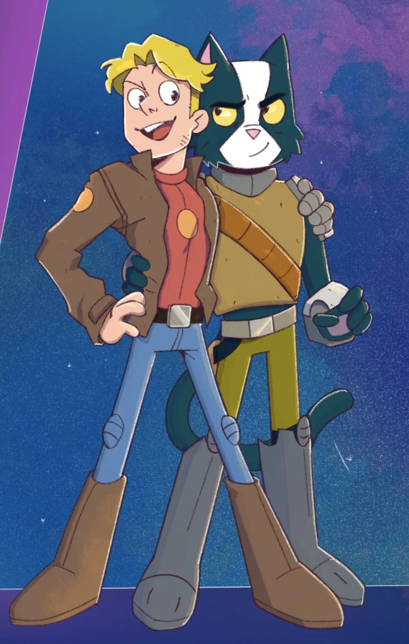 Garycato boots jacket blonde Avocato (Final Space) Gary Goodspeed TV Show Final Space Image