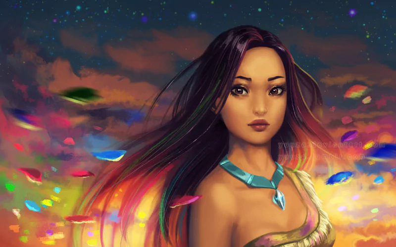 black hair movie Pocahontas Image