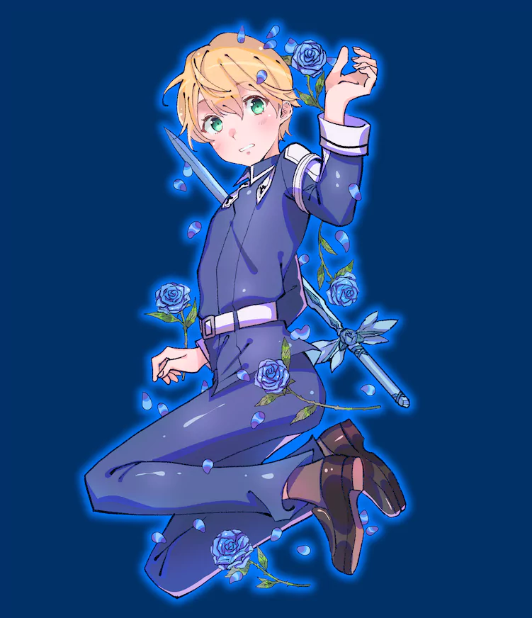 Blue Rose Sword (Sword Art Online) green eyes blonde Eugeo (Sword Art Online) Anime Sword Art Online: Alicization Image
