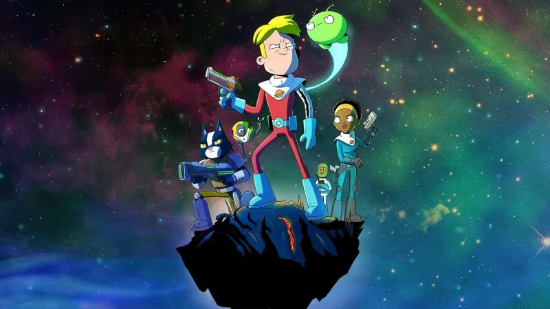 Tribore (Final Space) KVN (Final Space) Mooncake (Final Space) gun Quinn Airgon Avocato (Final Space) Gary Goodspeed TV Show Final Space Image