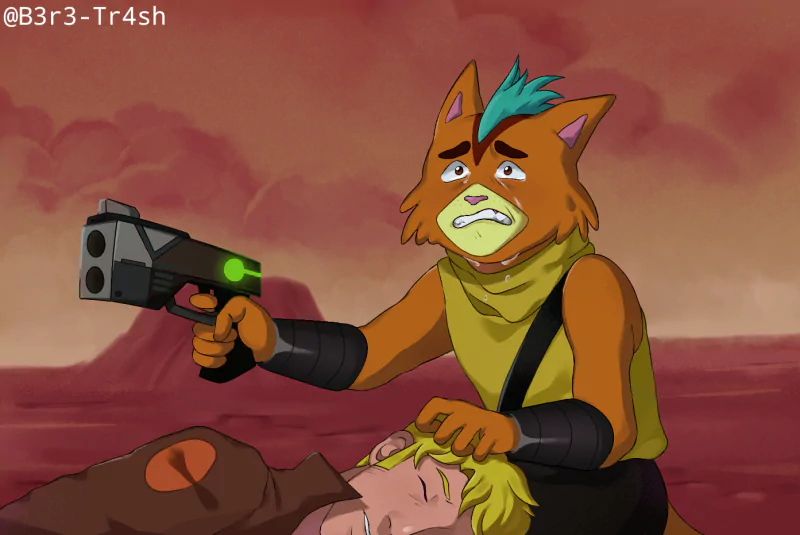 blonde gun tears Little Cato (Final Space) Gary Goodspeed TV Show Final Space Image