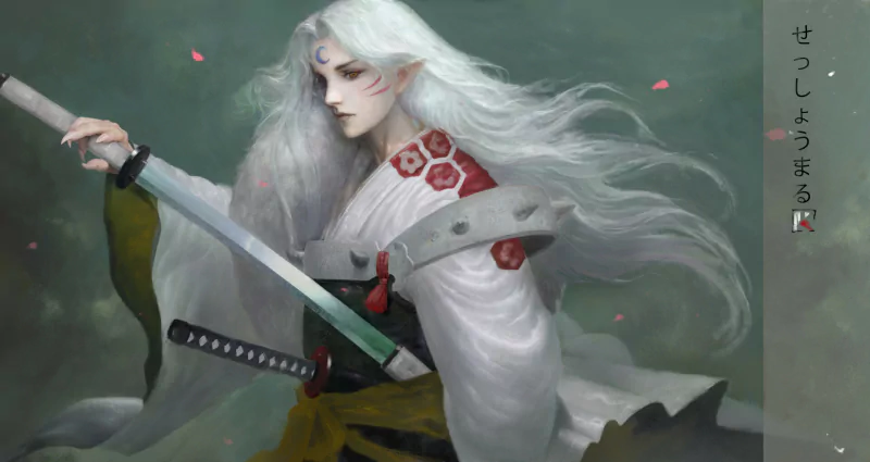long hair white hair Sesshōmaru (InuYasha) Anime InuYasha Image