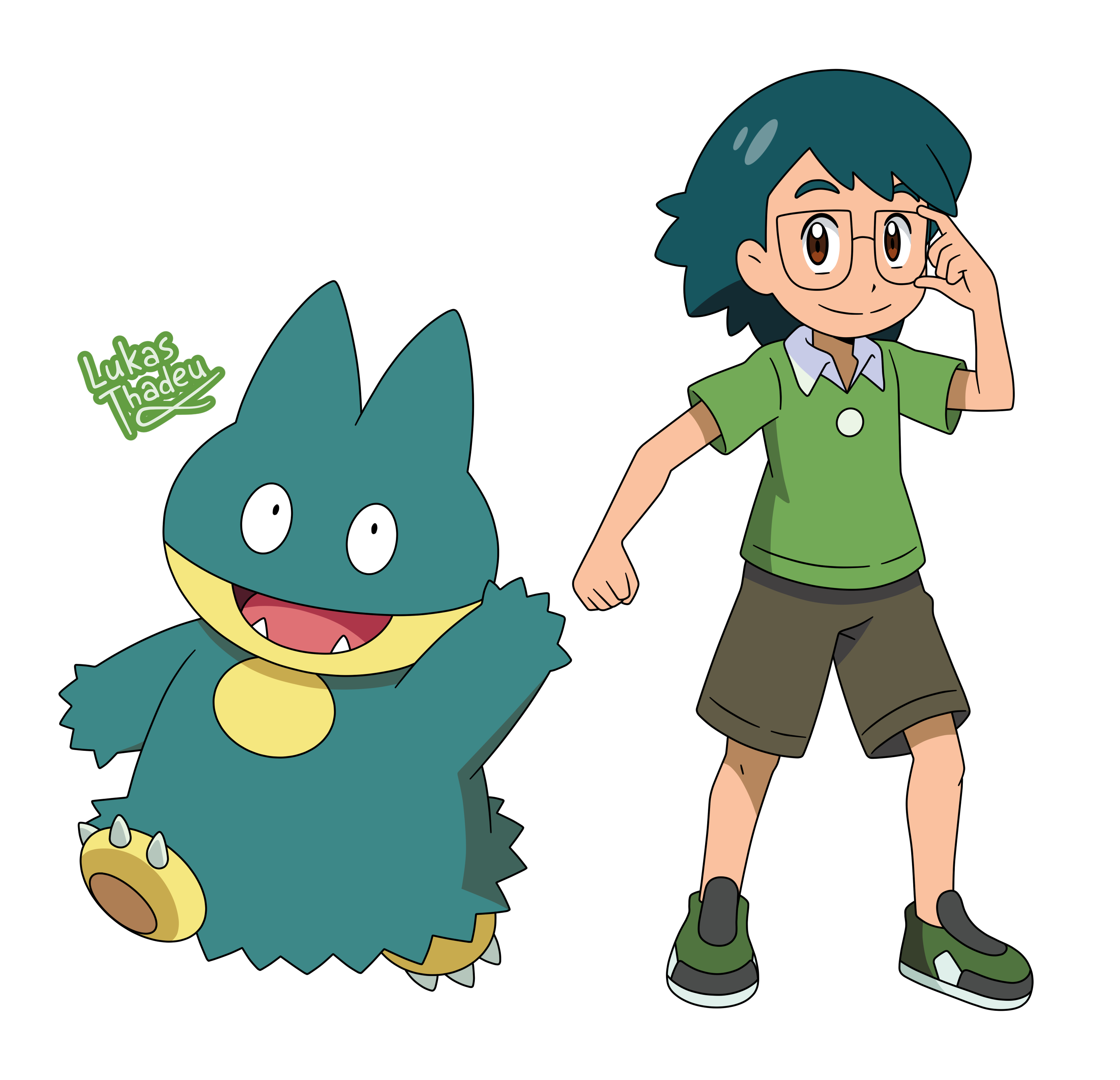 Pokemon anime - Max (Sun and Moon style) by lukasthadeuart