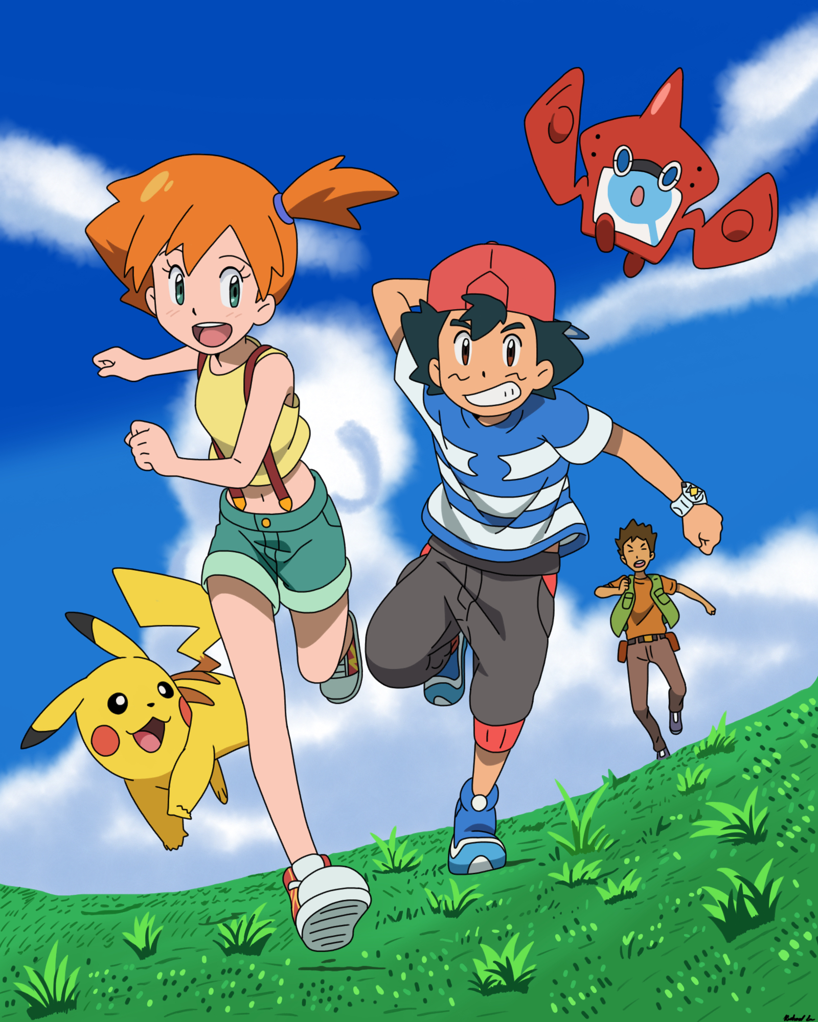 In Kanto, Alola! Ash, Misty and Brock by spartandragon12