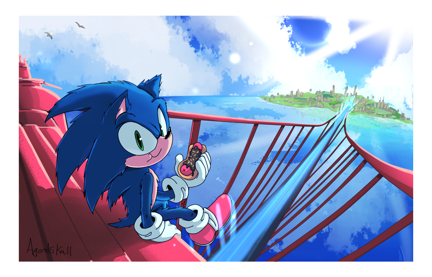 Sonic the Hedgehog Art by agentss