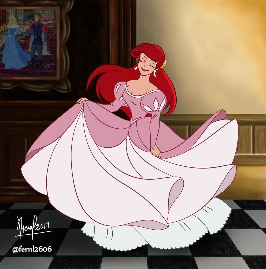 Ariel Ball Gown By Fernl On Deviantart Em 2020 Desenhos De Princesa Riset