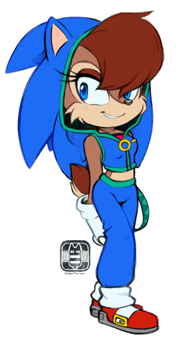 Download Smile Blue Eyes Sally Acorn Comic Sonic The Hedgehog Art
