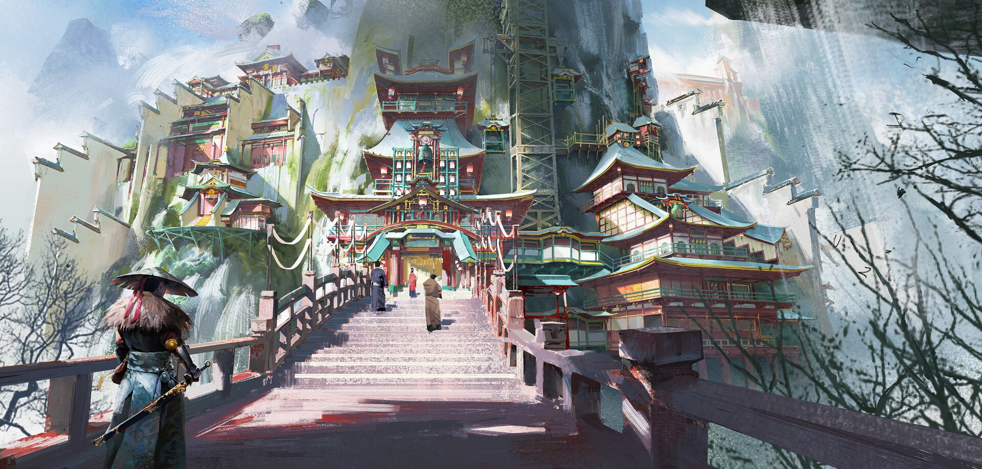 Download Pagoda Fantasy Oriental Art