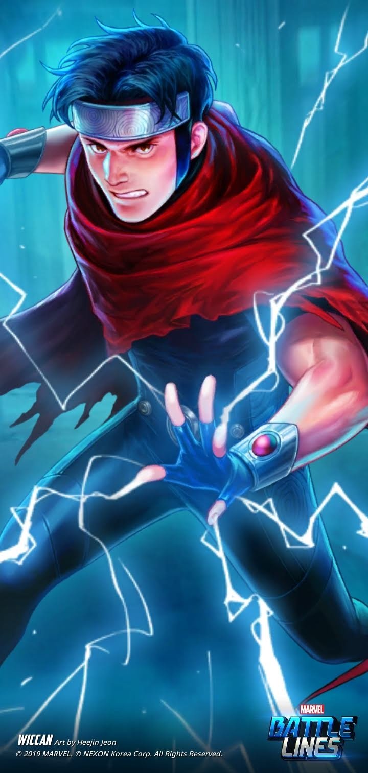 Download Billy Kaplan Black Hair Wiccan (Marvel Comics) Video Game MARVEL Battle Lines Art