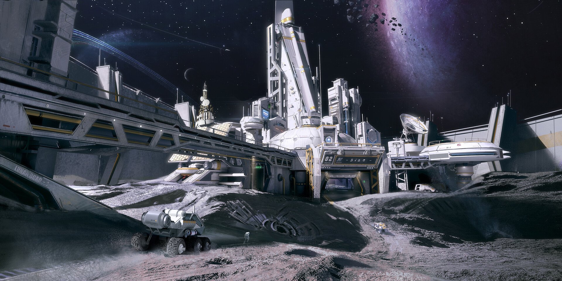 Download Rover Sci Fi Space Station Art