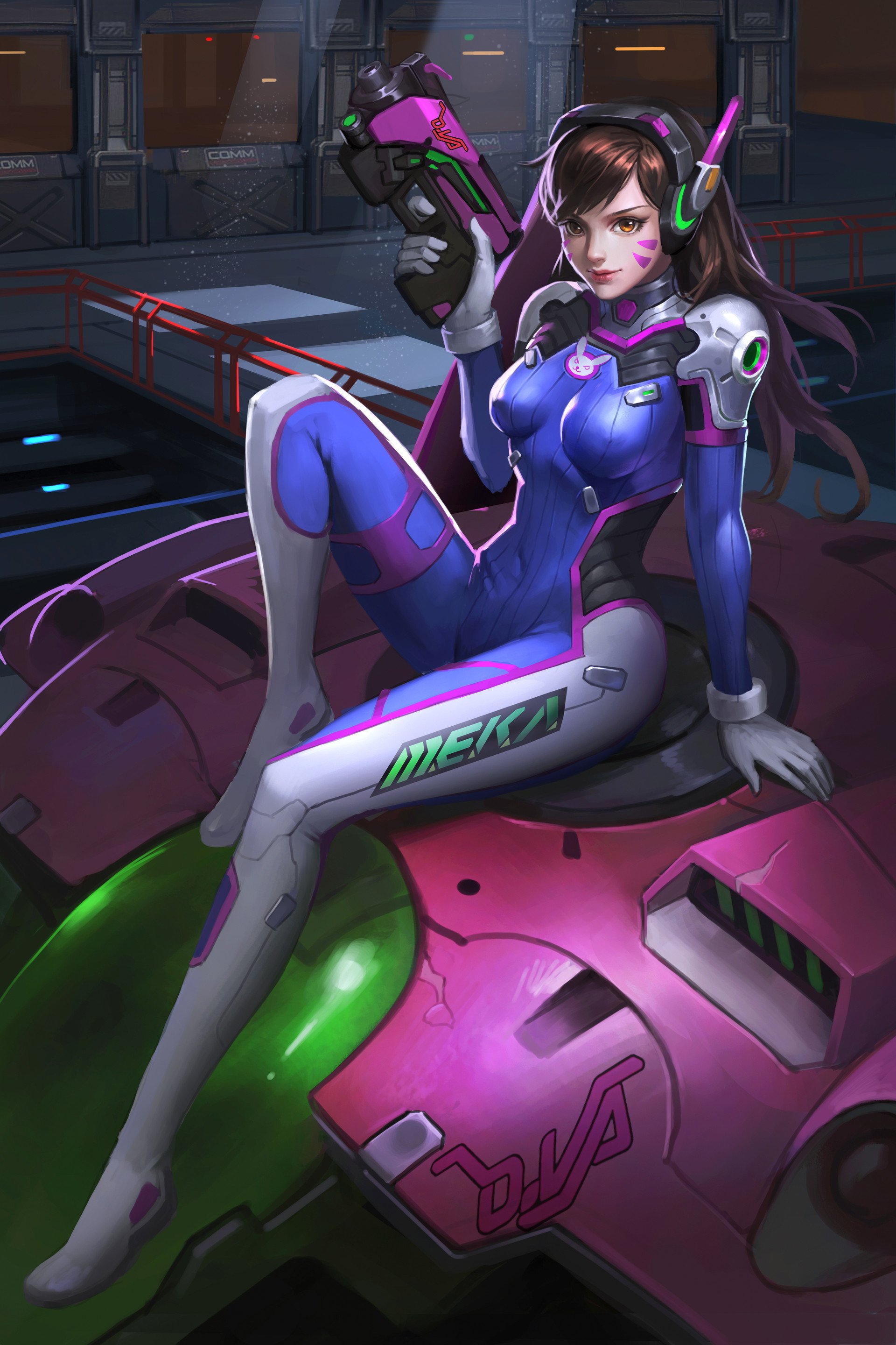 Download D.Va (Overwatch) Video Game Overwatch Art