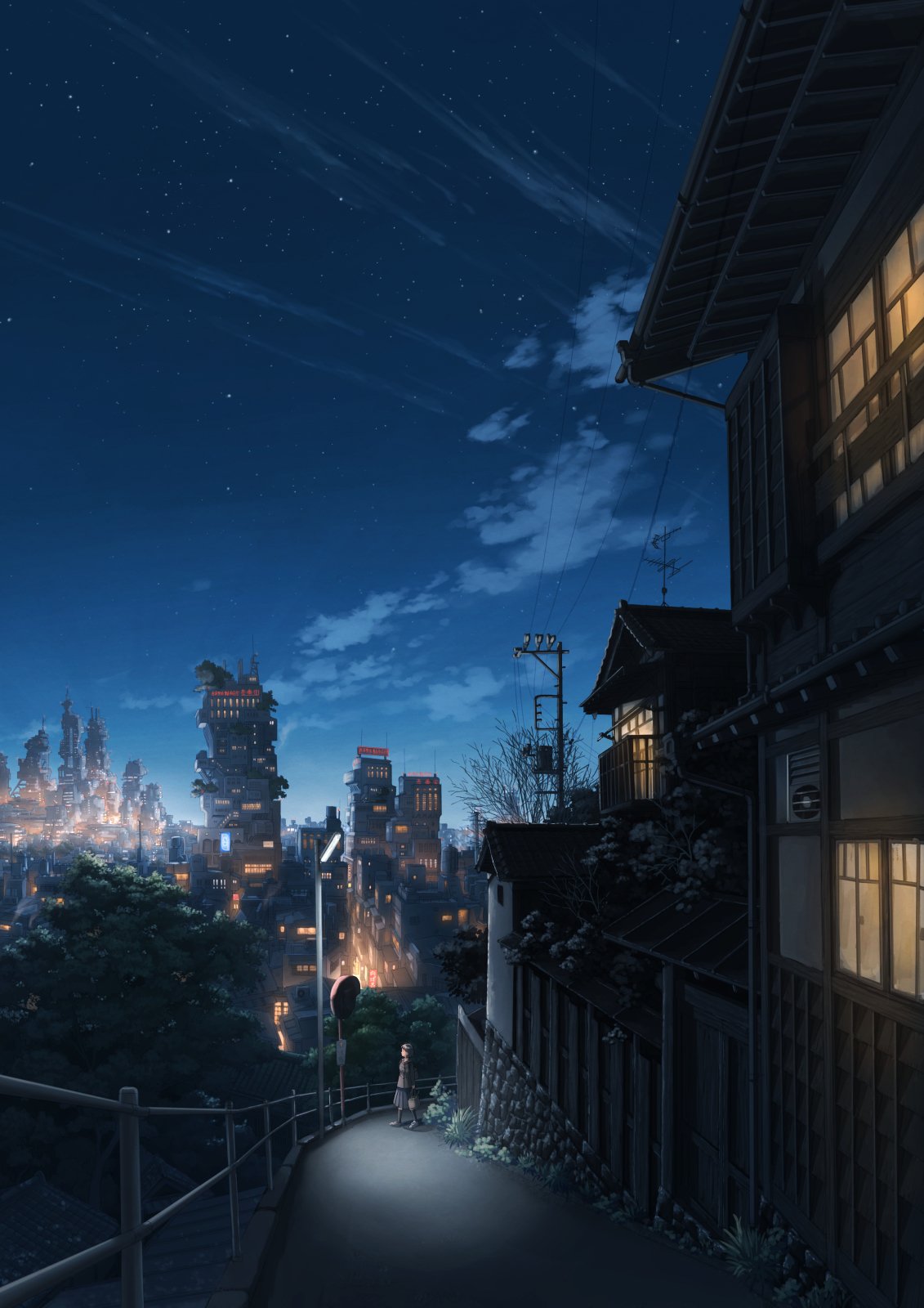 Download Night Anime City Anime Night Anime City Art