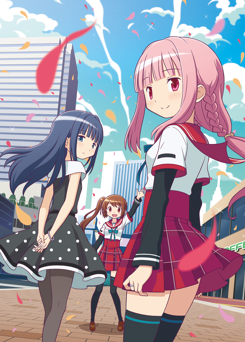 Download School Uniform Yui Tsuruno Nanami Yachiyo Iroha Tamaki Anime Magia Record: Puella Magi Madoka Magica Side Story Art