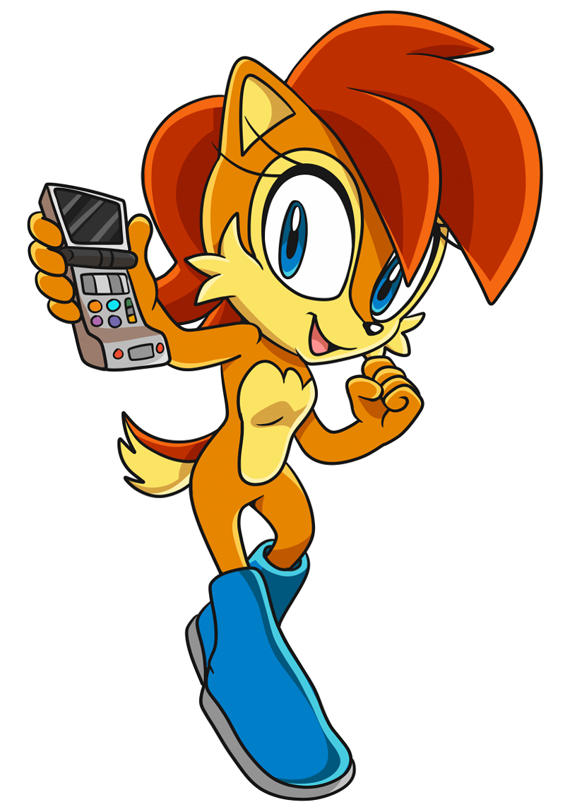 Download Red Hair Boots Blue Eyes Sally Acorn TV Show Sonic The Hedgehog Art