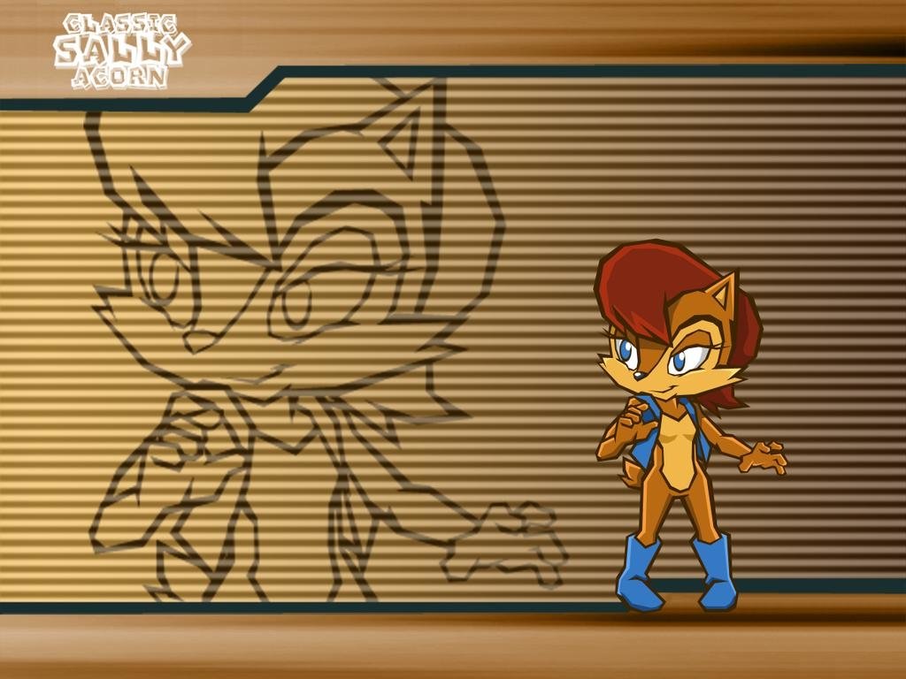 Download Jacket Boots Red Hair Sally Acorn TV Show Sonic The Hedgehog Art