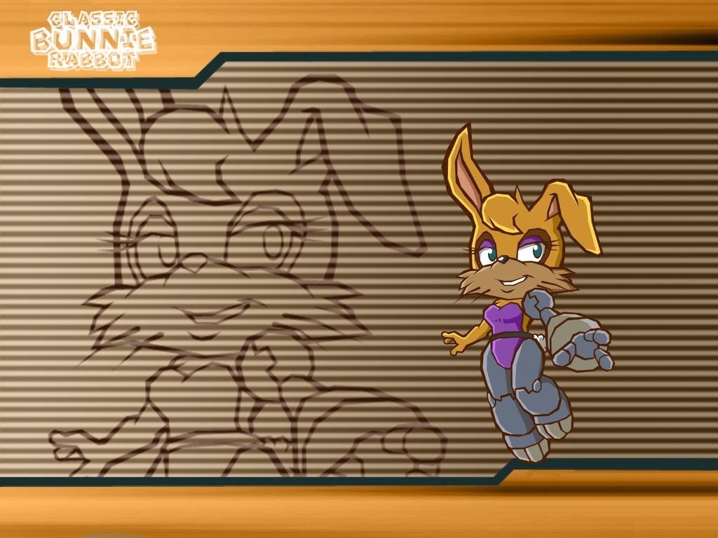 Download Bunnie Rabbot TV Show Sonic The Hedgehog Art