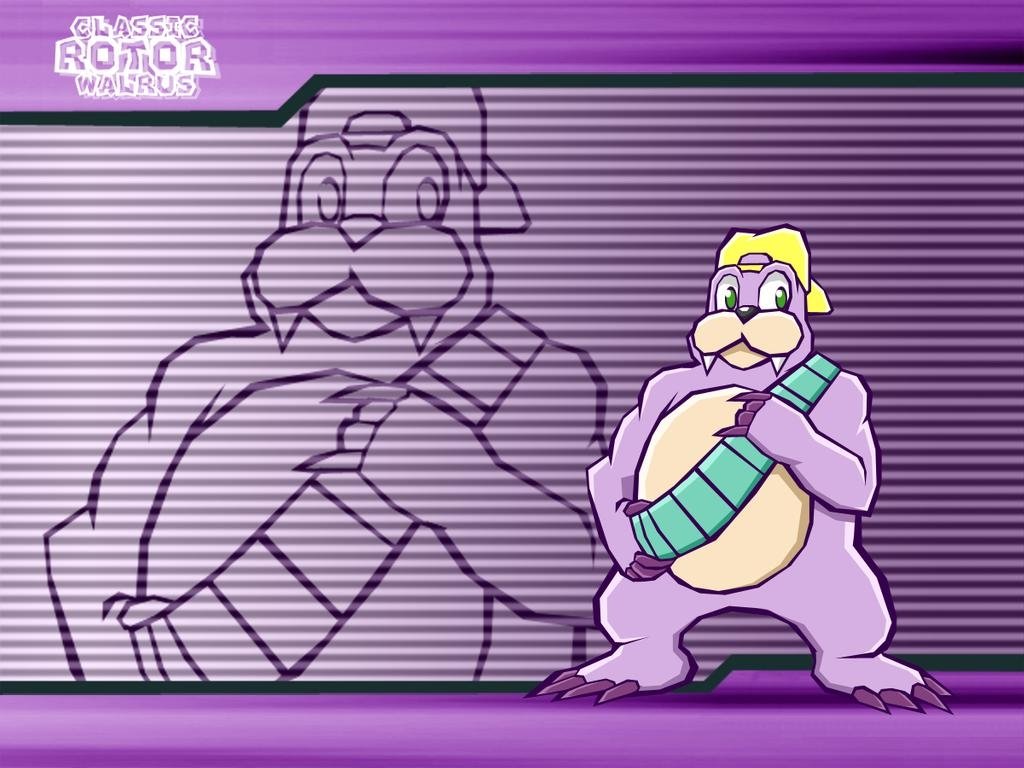 Download Rotor The Walrus TV Show Sonic The Hedgehog Art