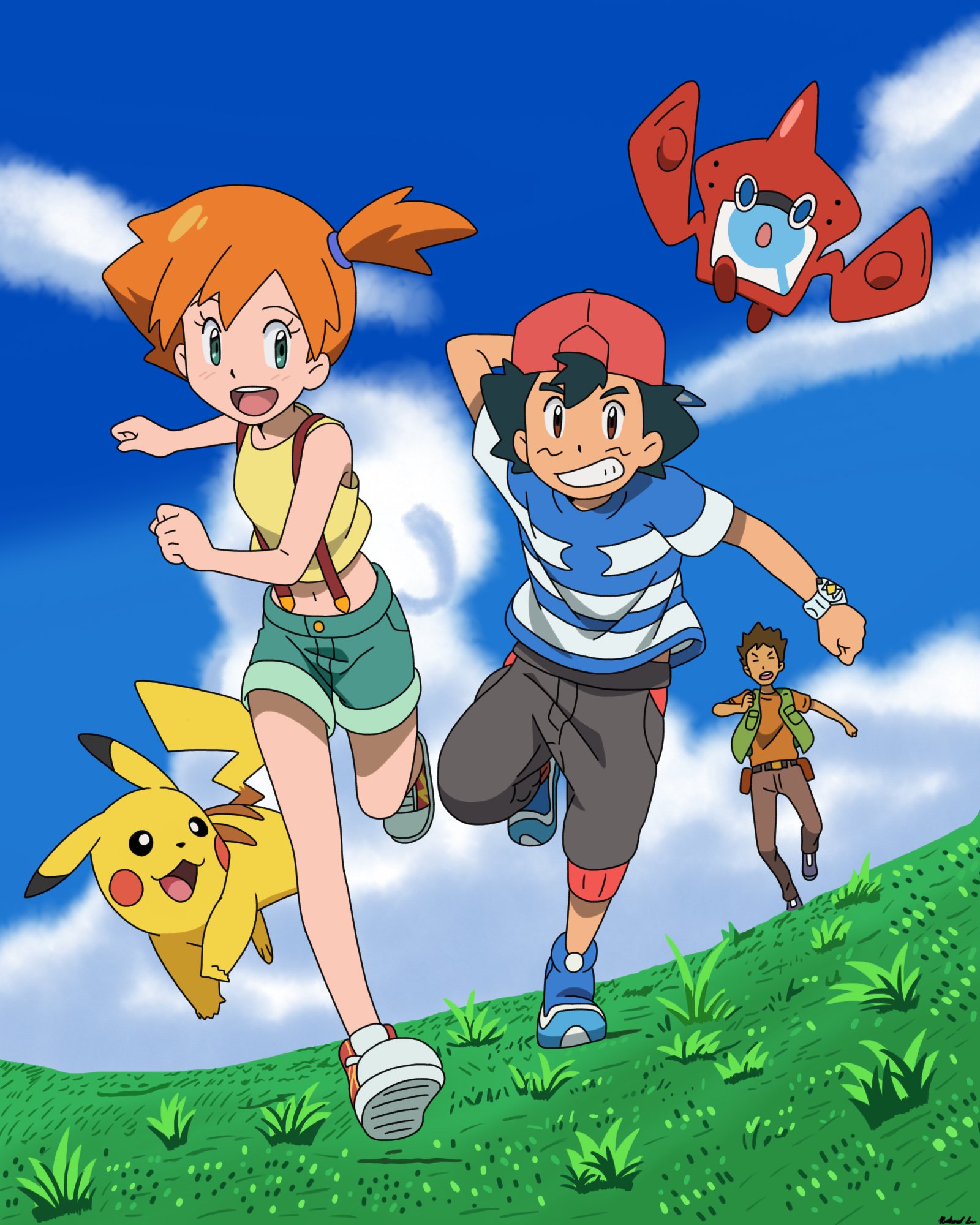 Ash, Misty and Brock by a href="https://alphacoders.com/author/view/52...