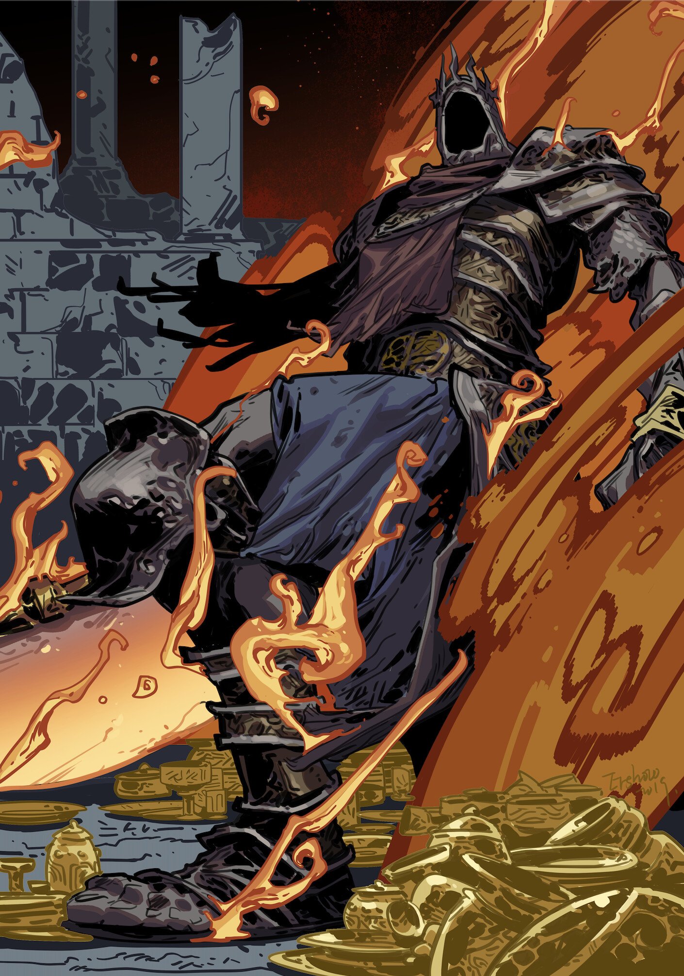 Download Yhorm The Giant Video Game Dark Souls III Art