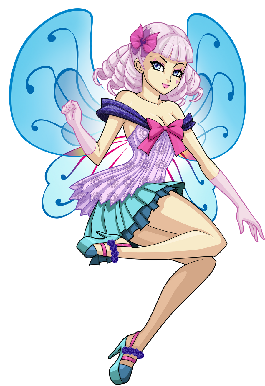 Download Pink Hair Wings Tune (Winx Club) TV Show PopPixie Art