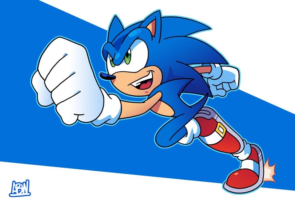 Download Smile Green Eyes Sneakers Running Comic Sonic The Hedgehog Art