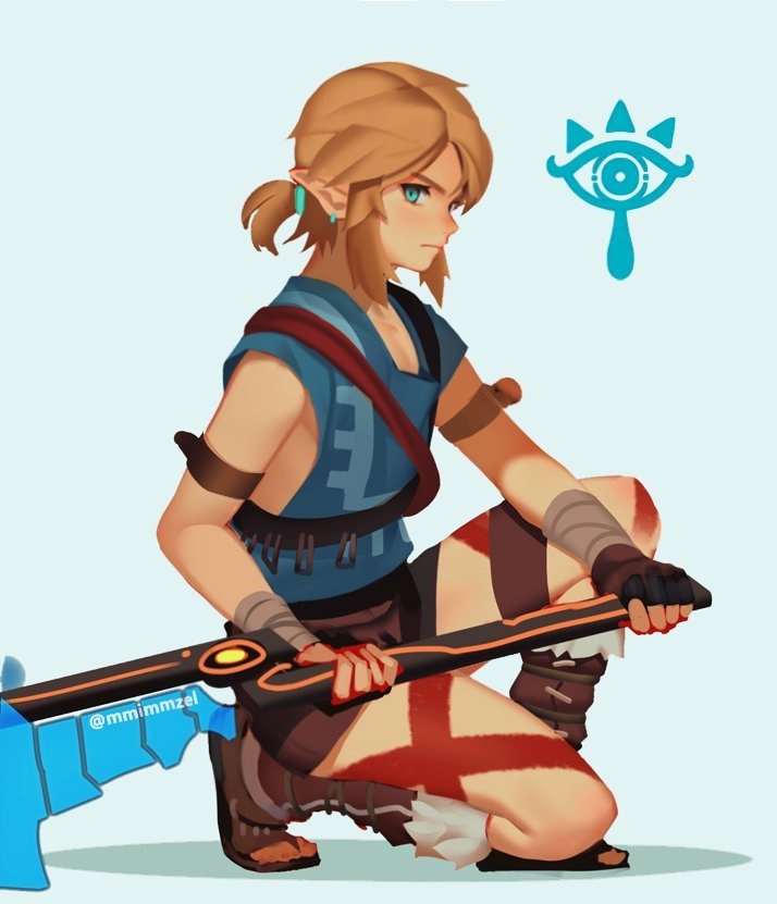 Download Blonde Link Video Game The Legend Of Zelda: Breath Of The Wild Art