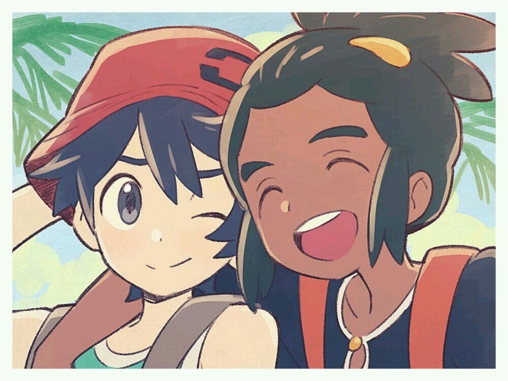 Download Black Hair Cute Smile Pokemon Hau (Pokemon) Elio (Pokémon) Video Game Pokémon Ultra Sun And Ultra Moon Art