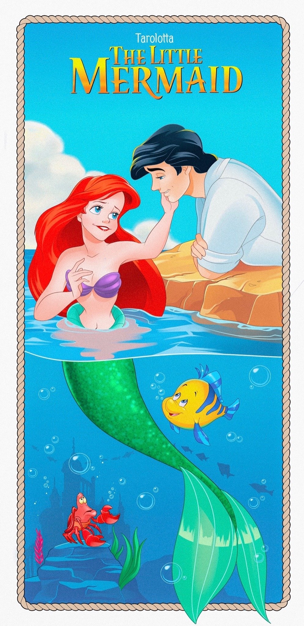 Download Atlantica Fish Crab The Little Mermaid Sebastian (The Little Mermaid) Flounder (The Little Mermaid) Ocean Black Hair Red Hair Mermaid Prince Eric Ariel (The Little Mermaid) Movie The Little Mermaid (1989) Art