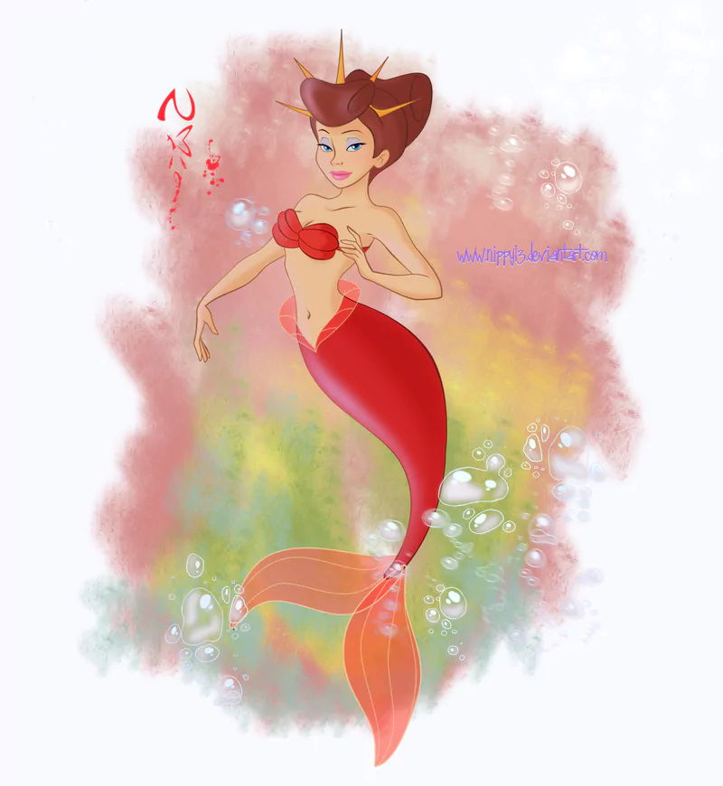 blue eyes The Little Mermaid mermaid Attina (The Little Mermaid) movie The Little Mermaid (1989) Image