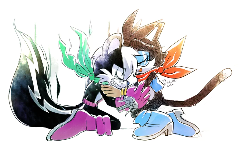 boots tail tears Hershey the Cat Geoffrey St John Comic Sonic the Hedgehog Image