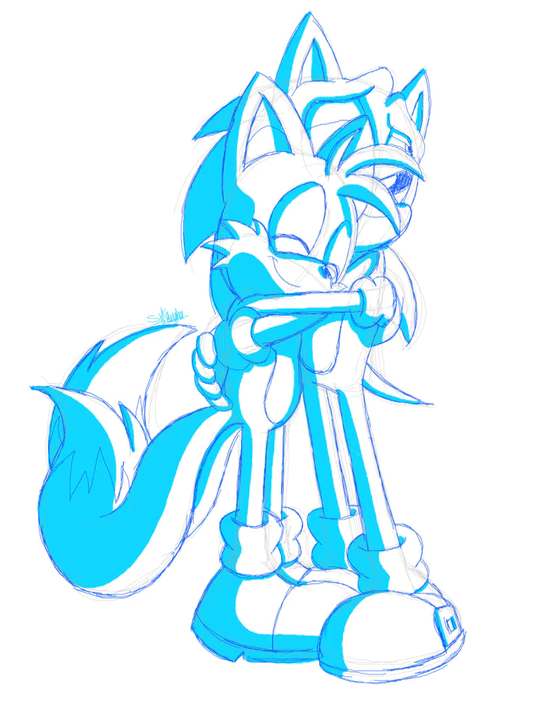 smile hug Miles 'Tails' Prower video game Sonic the Hedgehog Image