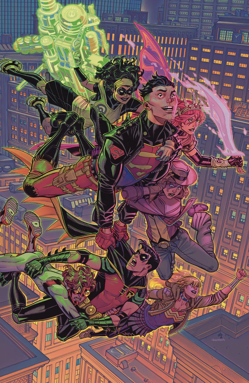 Teen Lantern Amethyst (DC Comics) DC Comics Jinny Hex sword blonde black hair flying Green Lantern Bart Allen Conner Kent Superboy Tim Drake Wonder Girl Comic Young Justice Image