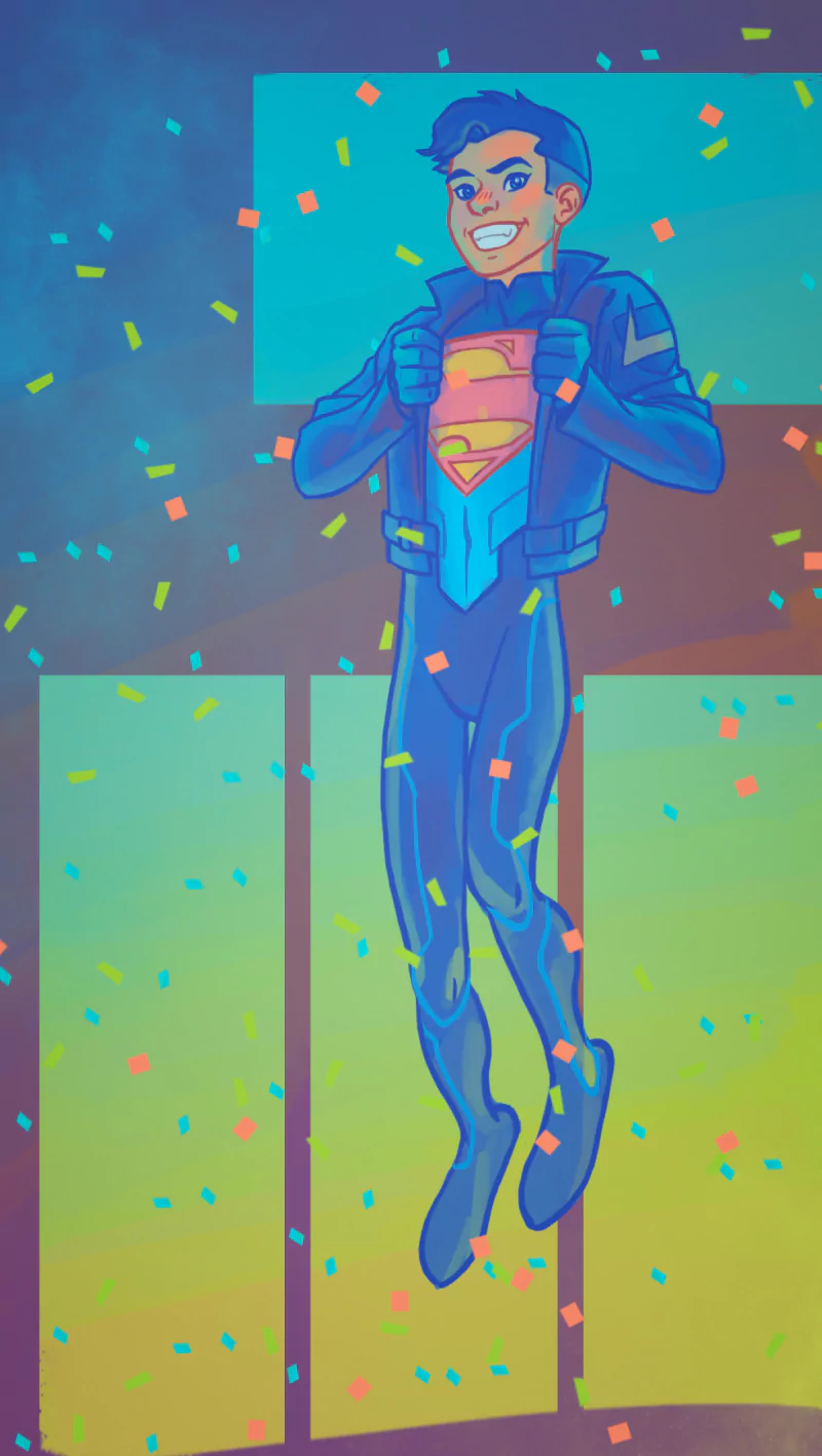 smile Conner Kent Superboy movie Reign of the Supermen Image