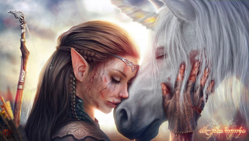 horse fantasy elf Image